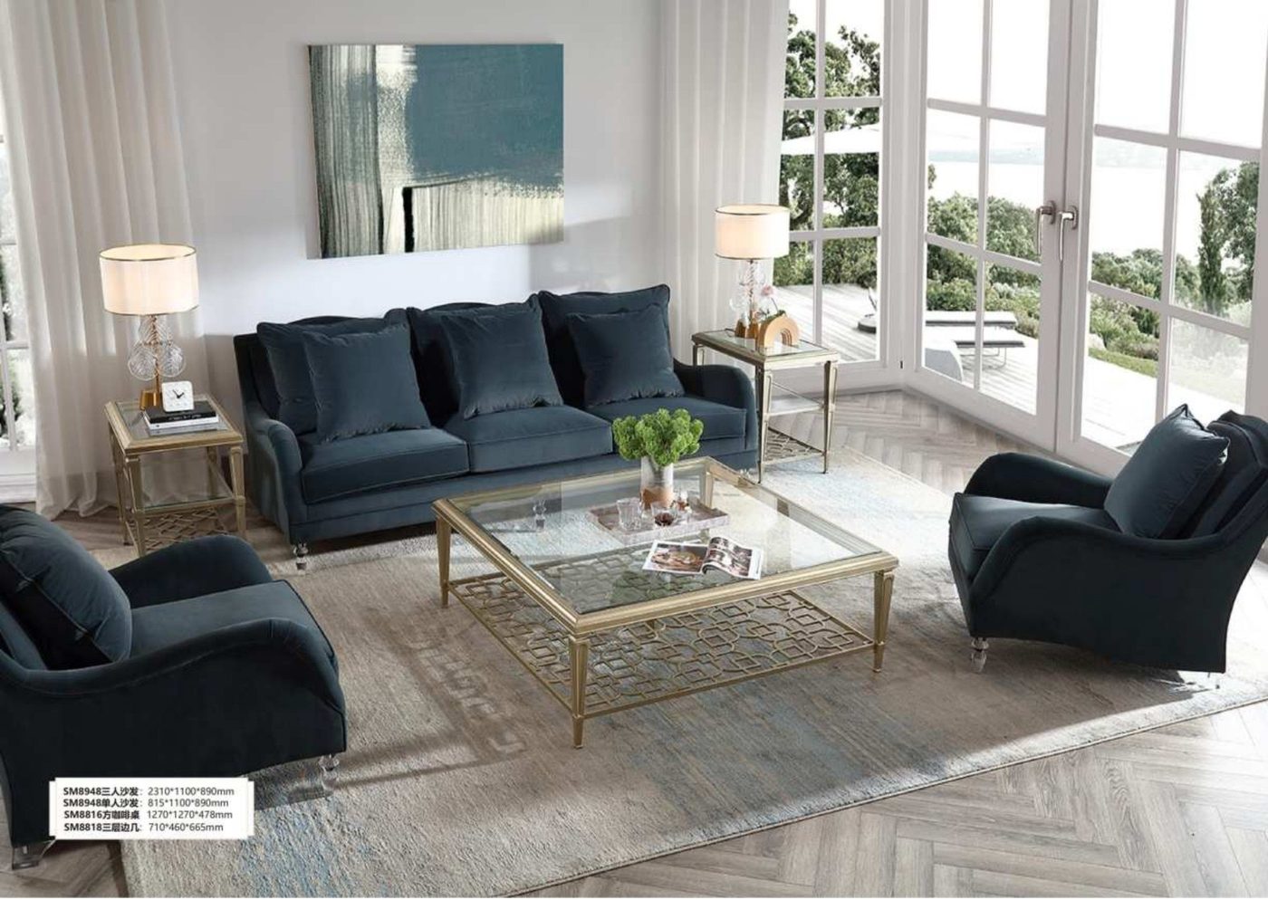 Sonoma Three-Seat Sofa — Three-Seat Sofa from the Sonoma series