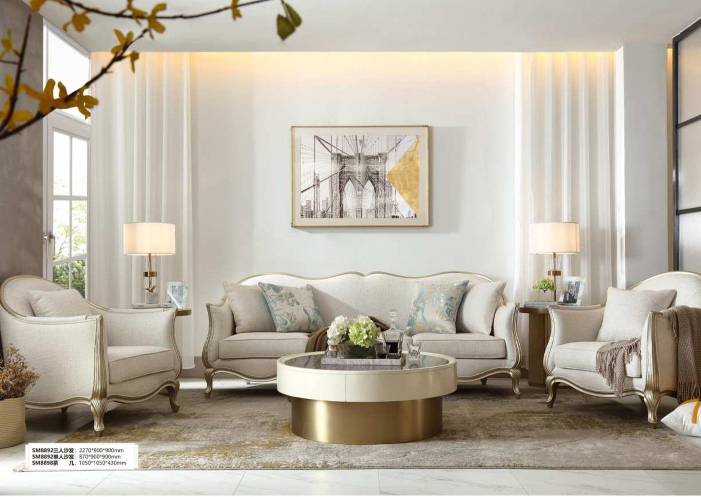 Sonoma Three-Seat Sofa — Three-Seat Sofa from the Sonoma series